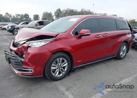 2021 Toyota Sienna Limited z USA, uszkodzony, nr VIN 5TDZRKEC8MS030197